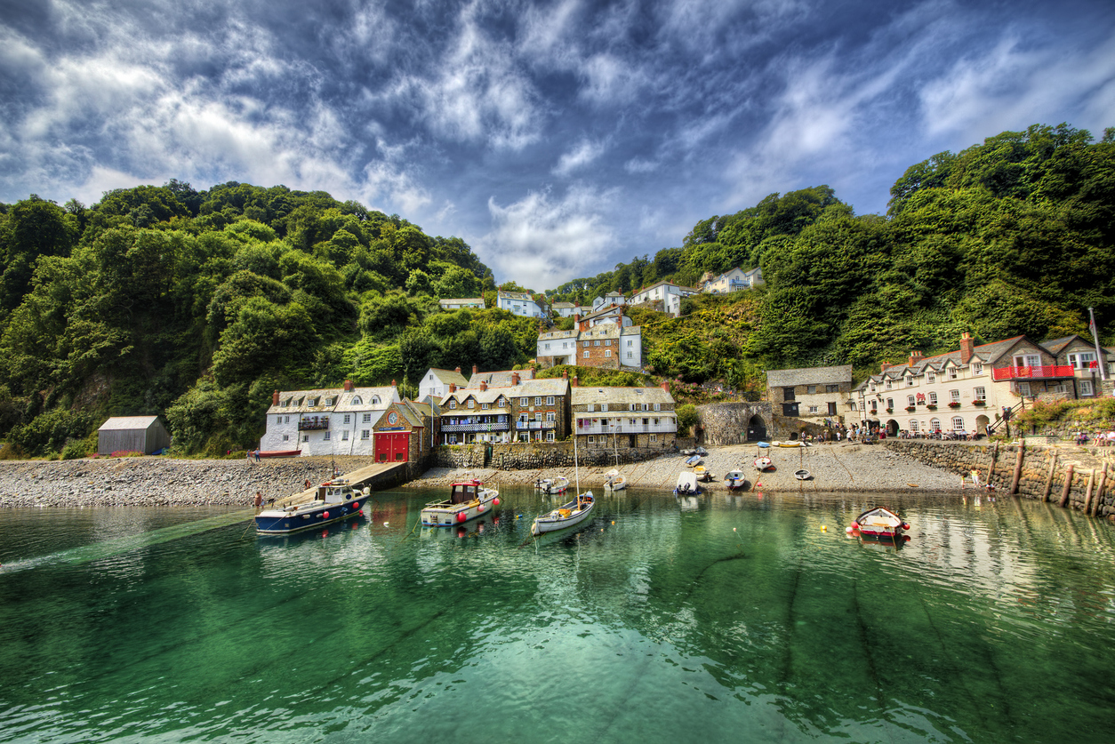 View from Clovelly, a fishing port in Devon