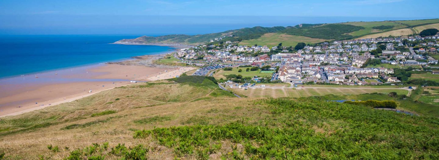 Woolacombe Village as Seen from Potters Hill