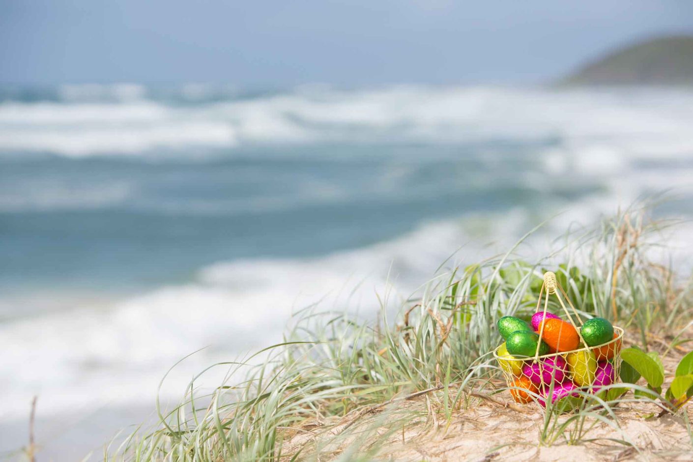 Easter Eggs on North Devon Beach