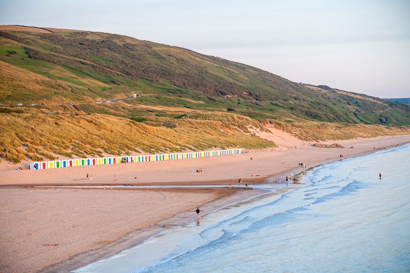 Aerial view of Woolacombe Beach