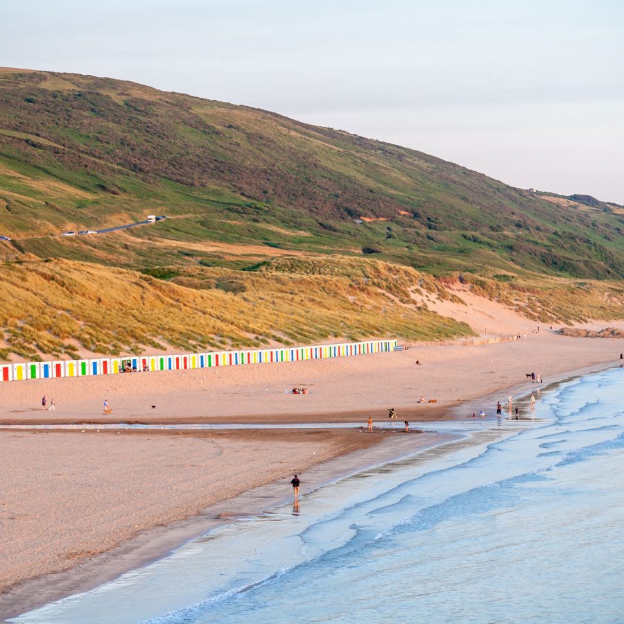 Aerial view of Woolacombe Beach