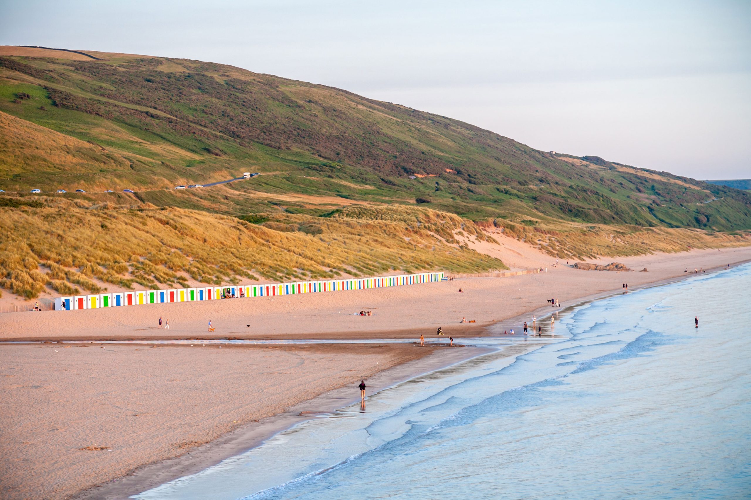 Aerial view of Woolacombe Beach