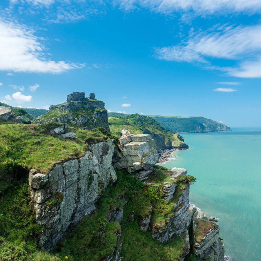 The South West Coast Path near Lynmouth
